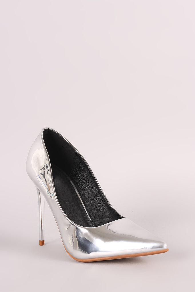 Shiny Patent Pointy Toe Stiletto Pump