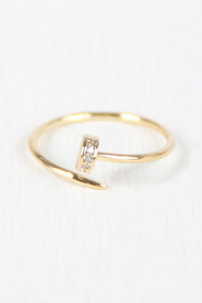 Nailed It Rhinestone Ring