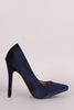 Velvet Pointy Toe Stiletto Pump