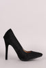 Velvet Pointy Toe Stiletto Pump
