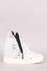 Sequin High Top Wedge Sneaker