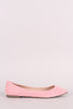 Breckelle Simple Vegan Suede Pointy Toe Flats