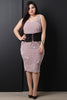 Velvet Sleeveless Lace Corset Midi Dress