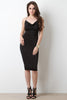 Criss Cross Halter Strap Midi Dress