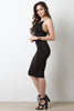 Criss Cross Halter Strap Midi Dress