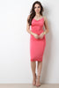 Criss Cross Halter Strap Midi Dress