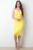 Criss Cross Halter Strap Midi Dress