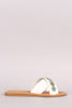 Bamboo Beadwork Crisscross Slide Sandal