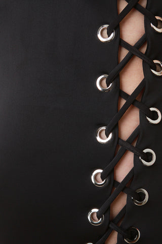 Sleeveless Side Lace-Up Jumpsuit