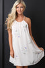 Chiffon Floral Crochet Shift Dress