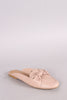 Bamboo Knotted Bow Slip On Mule Loafer